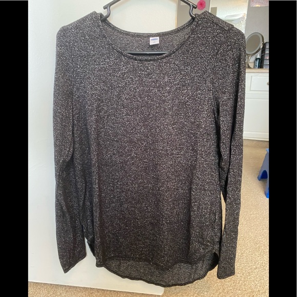 Long sleeve old navy long sleeve heathered black - Picture 1 of 2